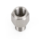 Adaptador de medidor de pressão de óleo de aço inoxidável fêmea de 1/8 "NPT macho para M10x1.0