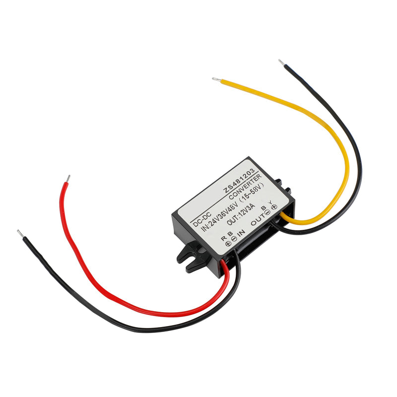 Vanntett DC-DC omformer 24V 36V 48V trinn ned til 12V strømforsyningsmodul