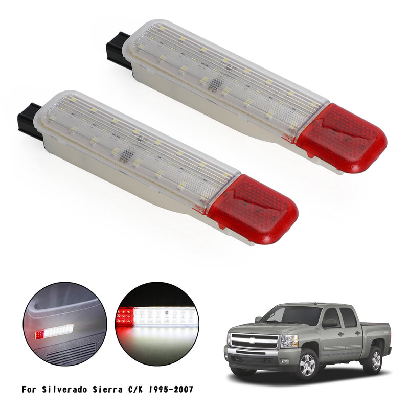 2x Innentürverkleidung LED-Innenleuchte 15021517 Für Silverado Sierra C/K 95-07 Generic