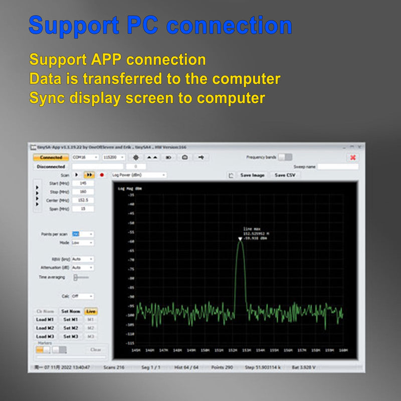 Analizador de Espectro Portátil para TinySA ULTRA Pantalla Táctil de 3.95" + Batería