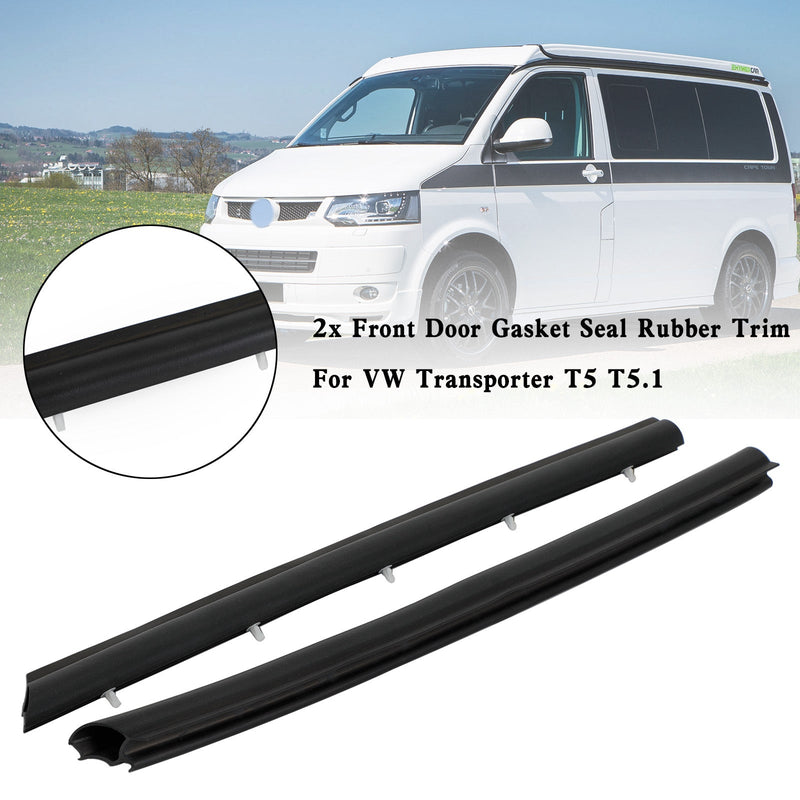 2x gummilister for dørpakninger til VW Transporter T5 T5.1