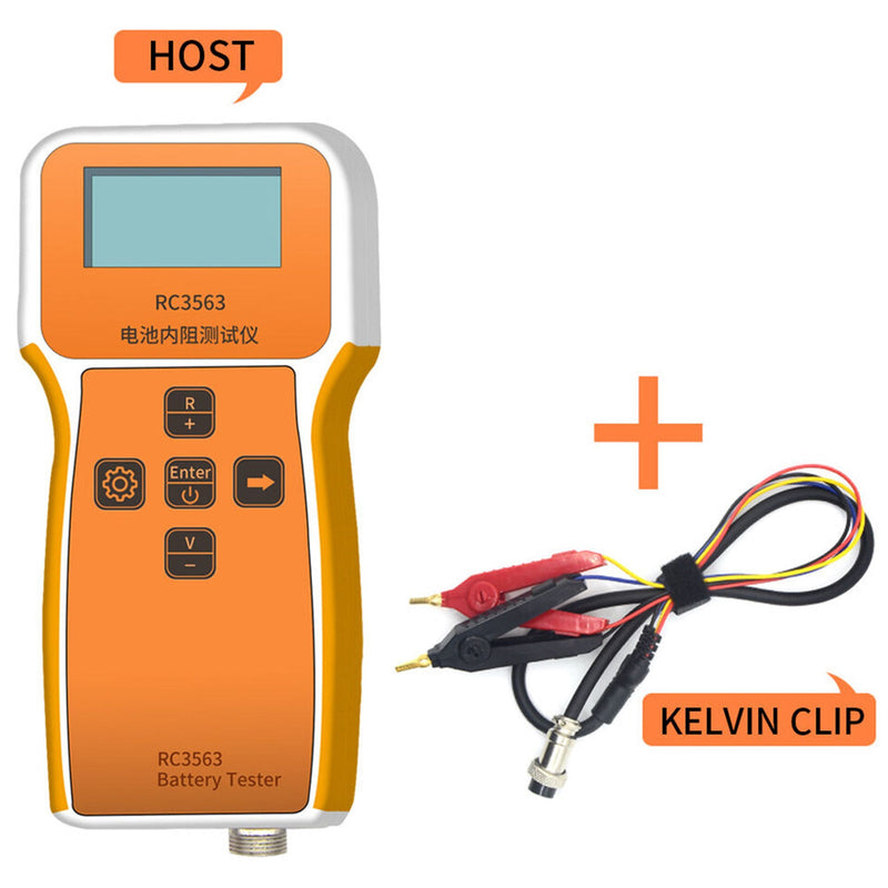 Detector de testador de tensão de resistência interna do medidor de tensão da bateria RC3563