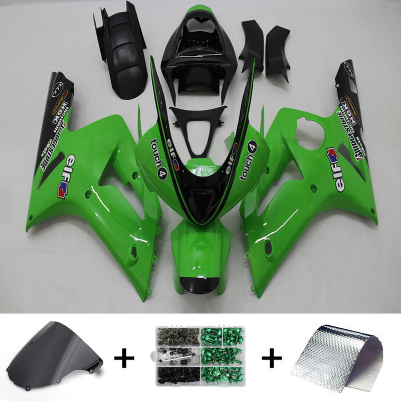 Amotopart Kawasaki ZX6R 636 2003-2004 suojasarja, runko muovia ABS