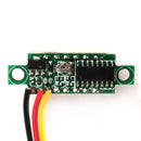 5x Mini DC 0-30V Rød LED 3-Digital Display Spænding Voltmeter Panel Kalibrerbar