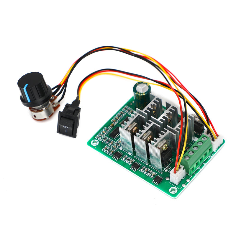 CC 5V-36V 15A PWM CC Controle de velocidade do motor sem escova Interruptor reversível CCW reversível