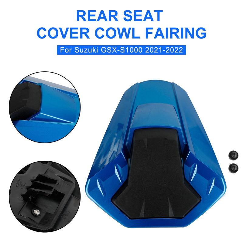 Funda asiento trasero carenado para Suzuki GSXS 1000 GSX-S1000 2021-2024 Genérico