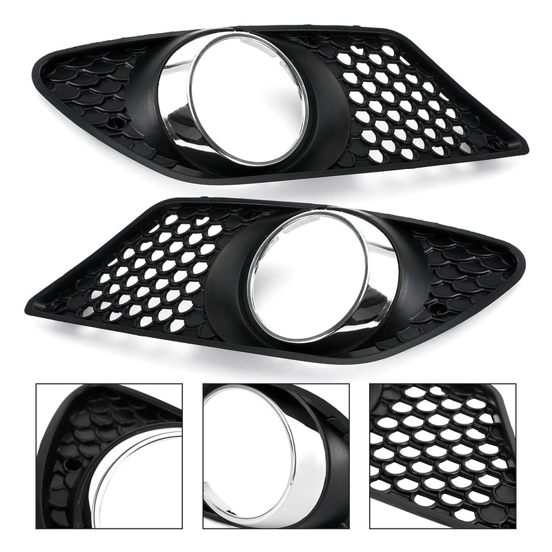 Paar vordere Stoßfänger Fog Light Grill Set Fit Mercedes Benz C-Klasse W204 2008-2010