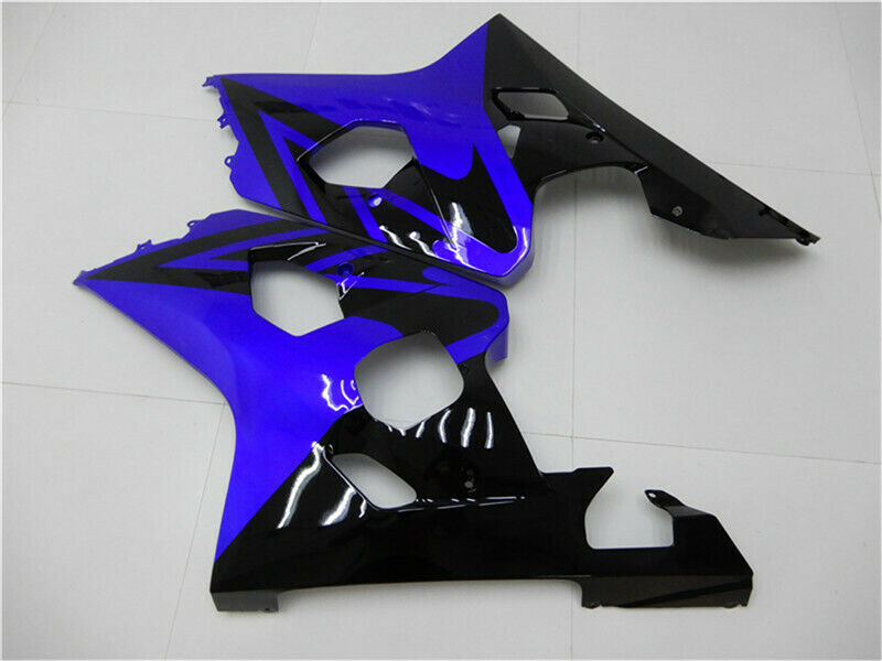 Verkleidungs-Einspritz-Kunststoff-Set, Blau, Schwarz, passend für Suzuki GSXR600/750 2004–2005