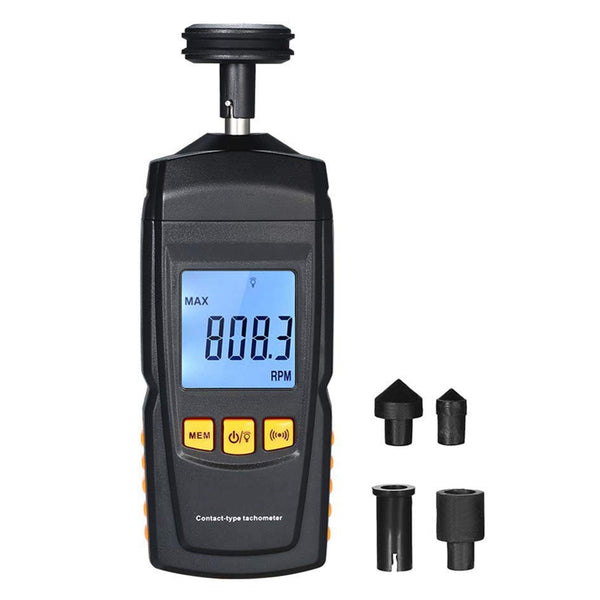 GM8906 Tacómetro de motor de contacto digital portátil LCD Tacómetro Tach RPM Tester