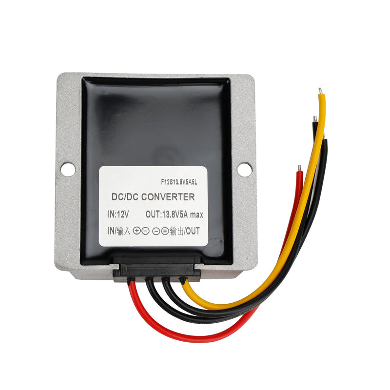 Vattentät DC/DC-omvandlarregulator 12V till 13,8V 5A 69W