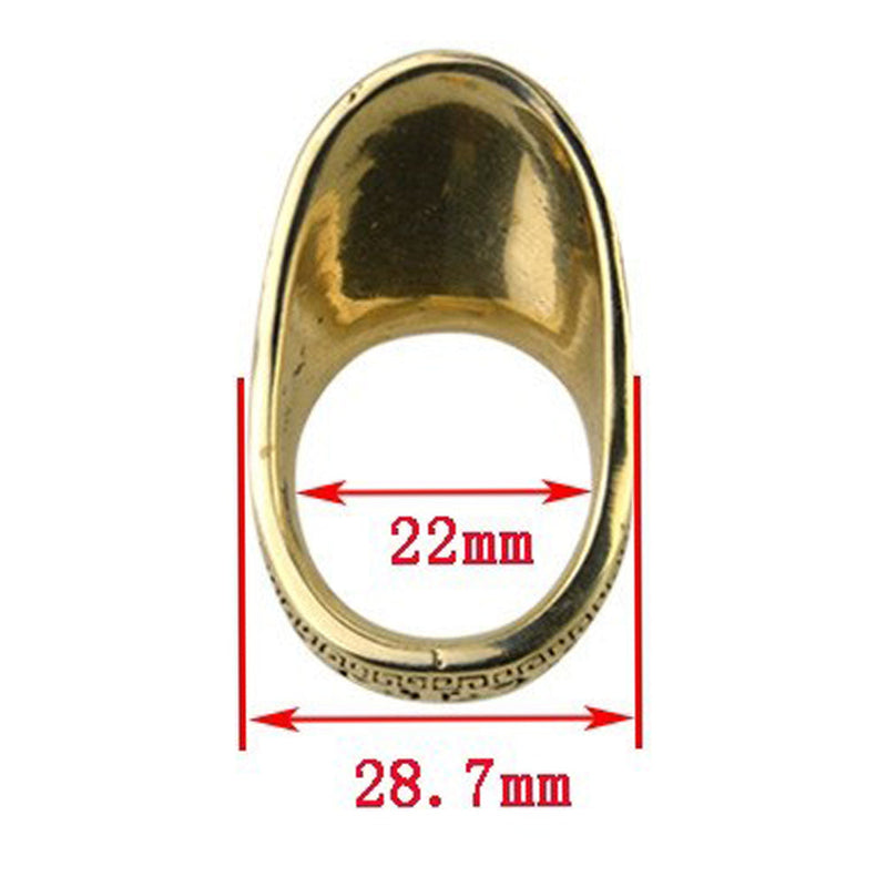 Bueskyting 22mm Kobber Tommel Ring Finger Guard Beskyttelsesutstyr Buejakt