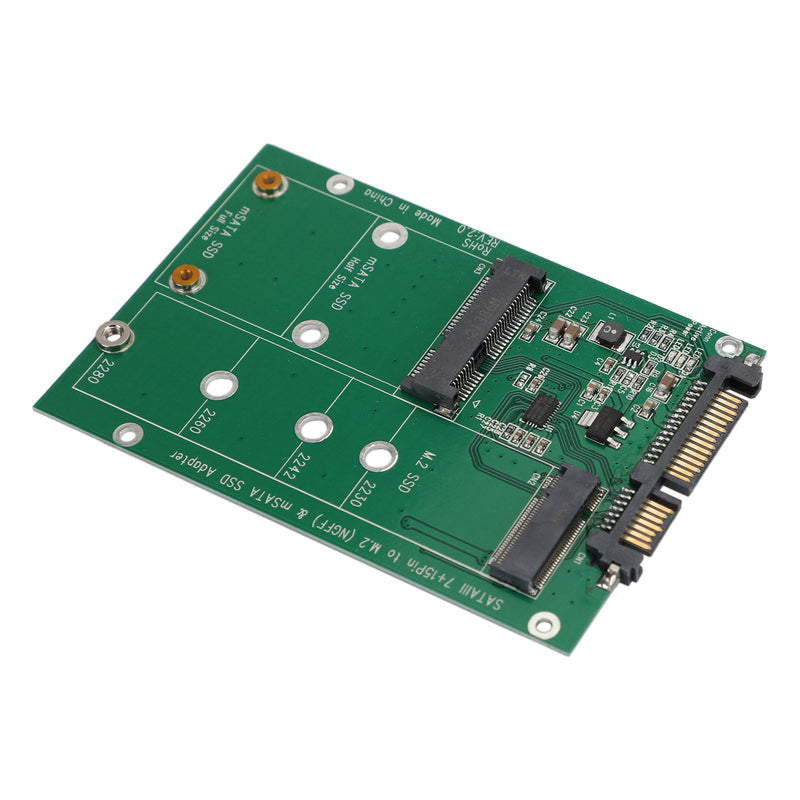 Adaptador de disco duro M.2 NGFF mSATA SSD a SATA 3, convertidor de placa de tarjeta PCI-E