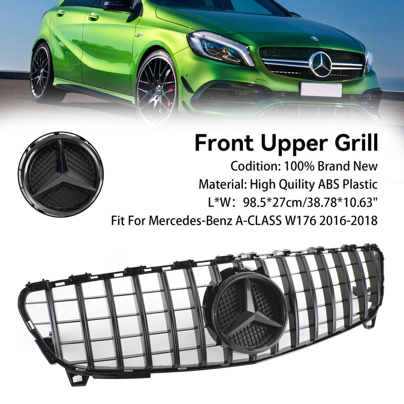 MERCEDES BENZ A-KLASSE W176 2016-2018 GTR Style Front Bumper Grill