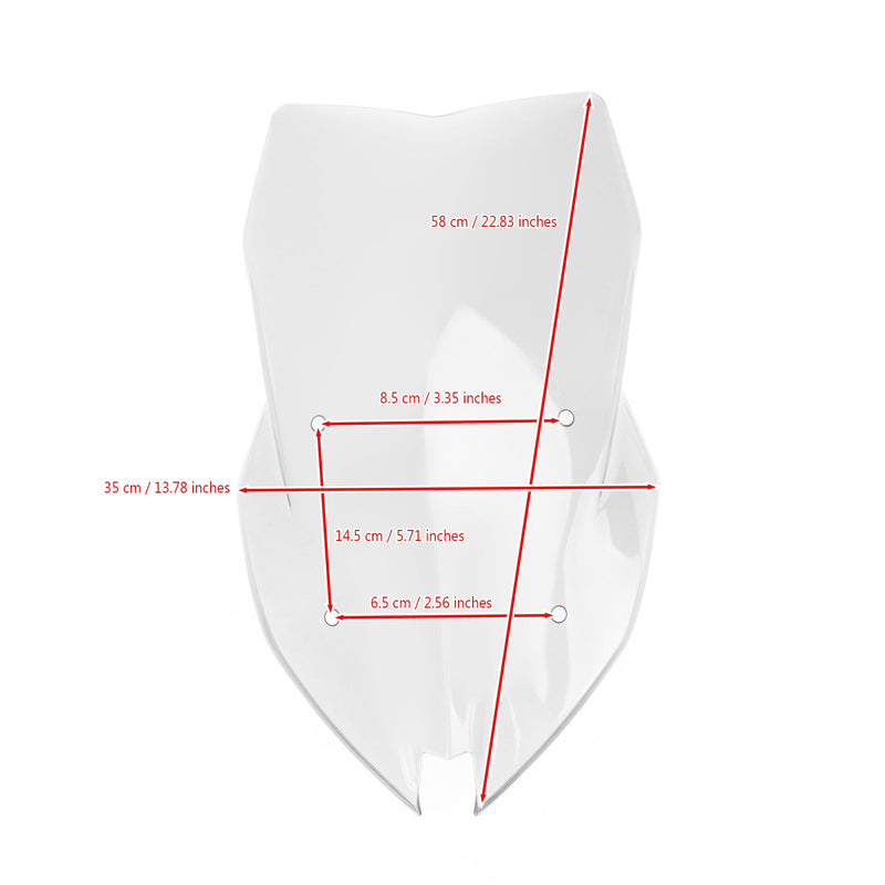 ABS plast motorsykkel frontrute for BMW F900XR 2020-2021 Clear Generic