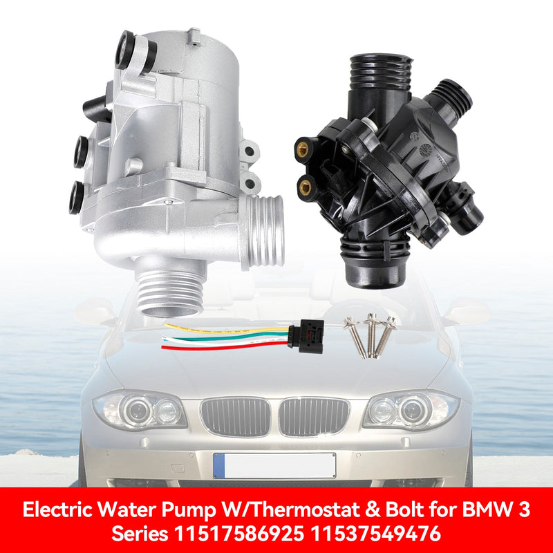 2009-2010 BMW 528i xDrive X5 xDrive30i Bomba de agua eléctrica con termostato y tornillo 11517586925 11537549476