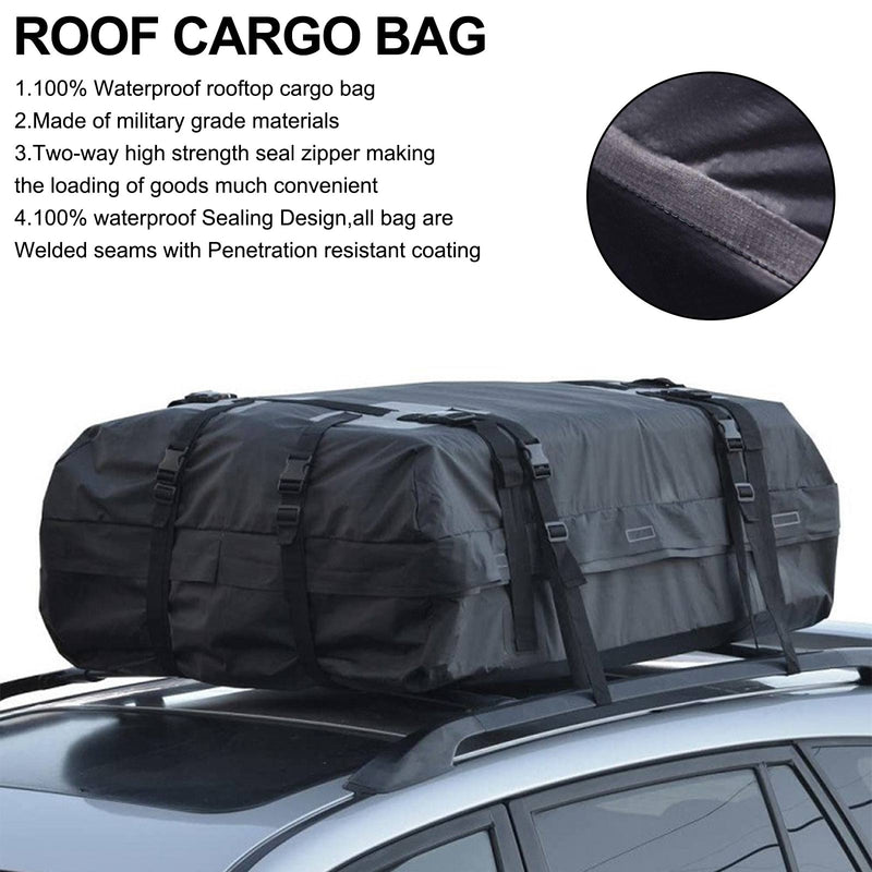 Vattentät biltakhållare Cargo Bag Bagage Cube Bag med halkfri matta