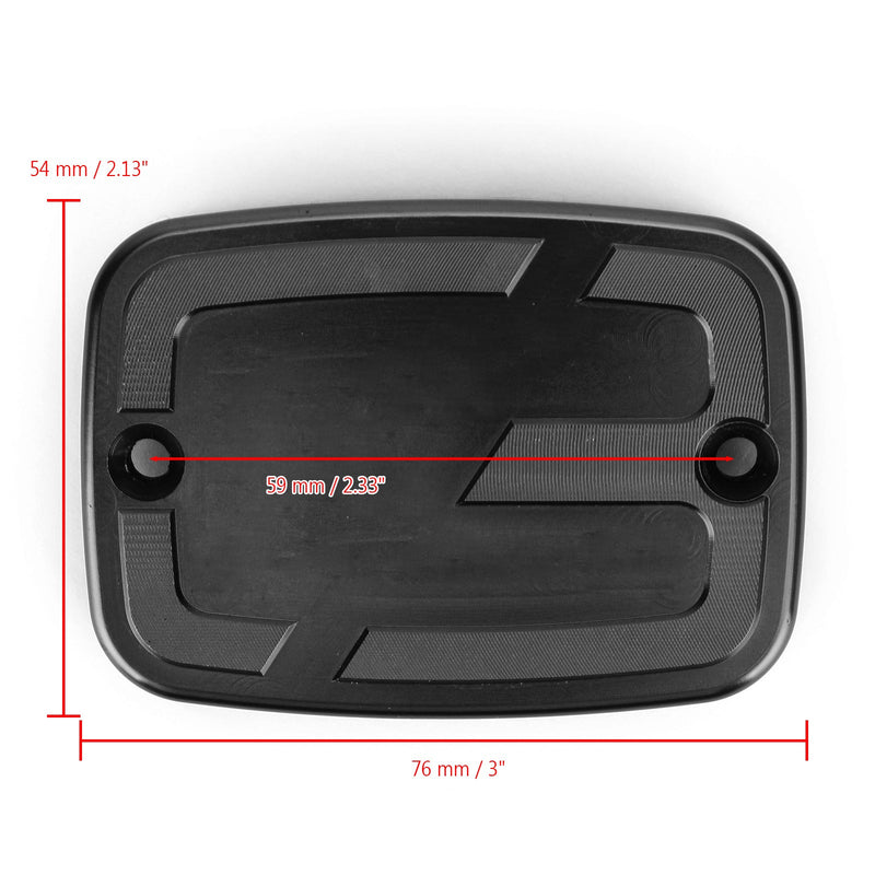 CNC svart broms- och kopplingsreservoarkåpa passar BMW C400 GT 2019 2020 2021 Generic