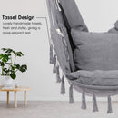 Indoor/Outdoor-Hängesessel Hängeseilschaukel mit Kissen 150 kg Tragfähigkeit