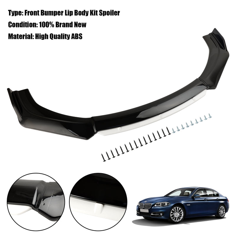 Universal Auto Frontstoßstange Lip Body Kit Splitter Diffusor Schutz Schwarz Weiß