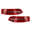 AUDI A6 C6 Limousine 2009–2011, 4 Stück Innen- und Außenkoffer-LED-Rücklichtlampe