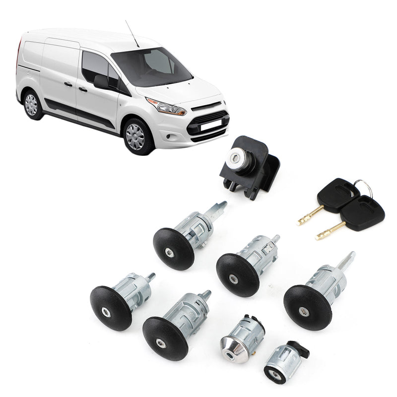 Conjunto de trava Transit Connect adequado para Ford 02-07 com trava de porta de tanque de capô genérica