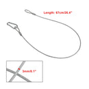 1/5/10 kpl 26,4" teräslankainen turvakaapeli lavavalon puristimeen