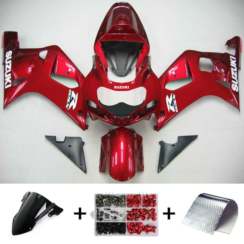 Zestaw owiewek Suzuki GSXR750 2001-2003, korpus, tworzywo sztuczne, ABS