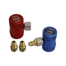 A/C R134A Quick Coupling Adapter Manifold Connector 1/4" Sae Hvac High&Low Side