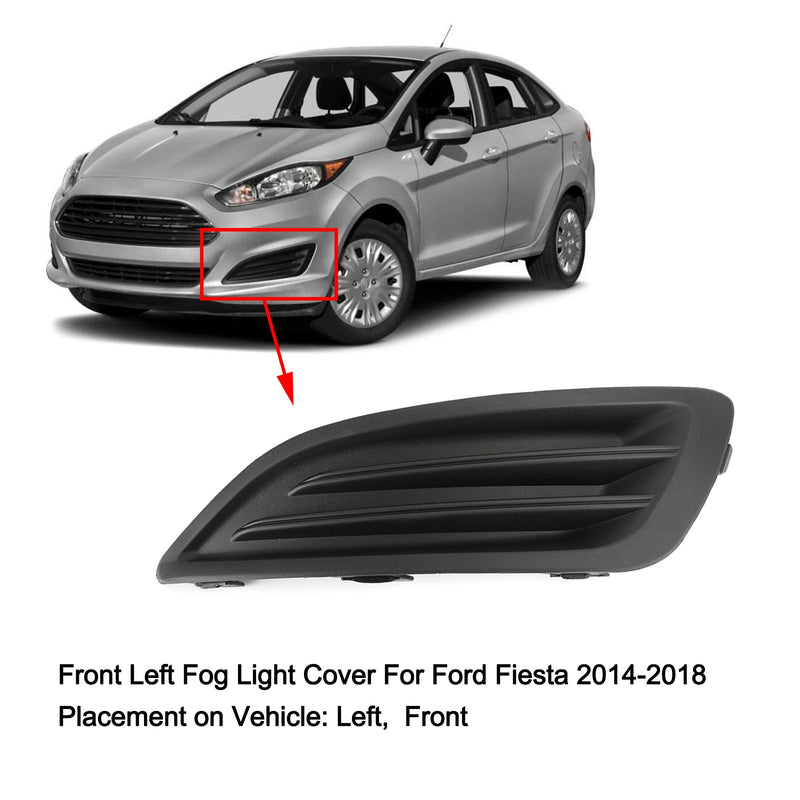 Tira de cubierta de luz antiniebla para parachoques delantero izquierdo para Ford Fiesta 1,0 1,6 2014-2018 genérico