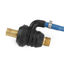 TIG lommelygte gasadapter 35-50 12 mm M10 gas til M16 x 1,5 mm WP-17/18/26