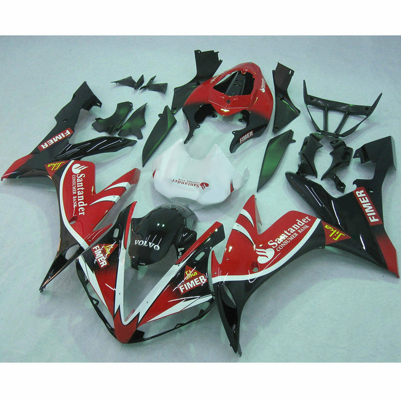 Verkleidung für Yamaha YZF R1 YZF-R1 2004-2006 2005 Rot Schwarz Generisch