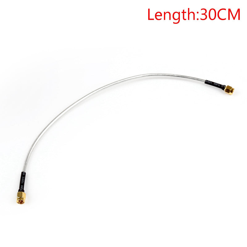 10 Stück SMA-Stecker auf SMA-Stecker RF-Verlängerung Koax-Pigtail-halbstarres Kabel RG402 30 cm