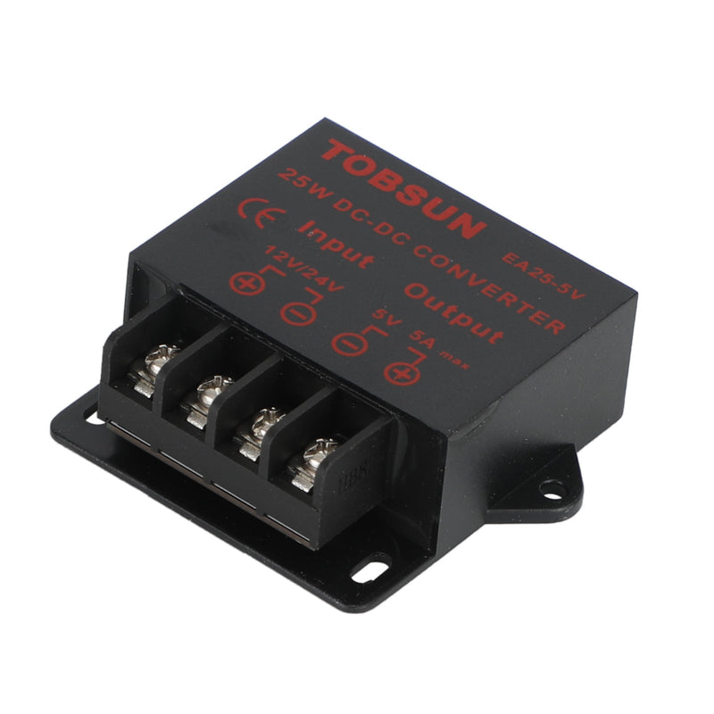 DC 12V/24V do 5V 5A 25W konwerter zasilacz regulator transformator