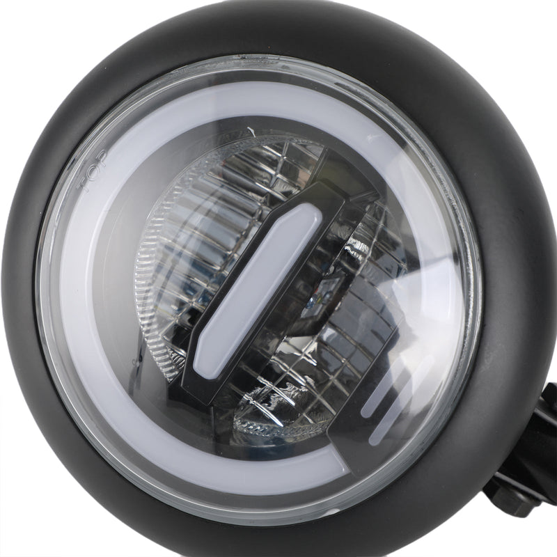 7 tommers motorsykkel LED frontlys rund projektor for Cafe Racer Chopper CRUISER