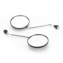 Universal scooter knallert spejl 8mm sort til Vespa Piaggio Liberty 50-150cc Generic