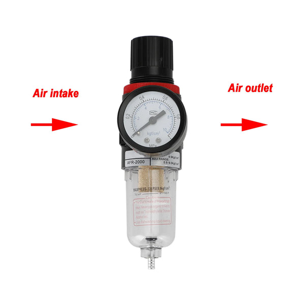 Filtro Compressor de Ar AFR-2000 1/4" Separador de Água Ferramentas de Armadilha W Medidor Regulador