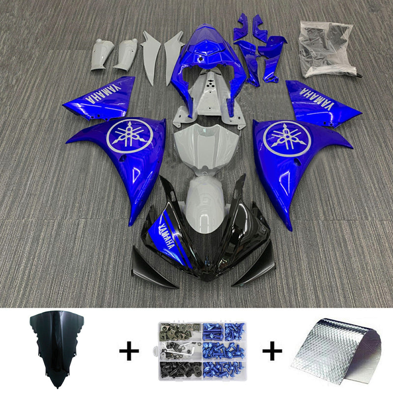 Kit de carenagem Amotopart Yamaha YZF 1000 R1 2009-2011 corpo plástico ABS