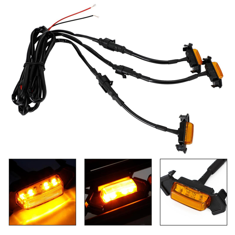 2001-2011 2016-2023 Toyota Tacoma TRD PRO 3 SZTUK Przedni zderzak Maska Grill Światła LED