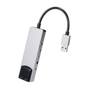 Neue Aluminiumlegierung USB Optical Fiber SPDIF Karte Computer Externe Multifunktion
