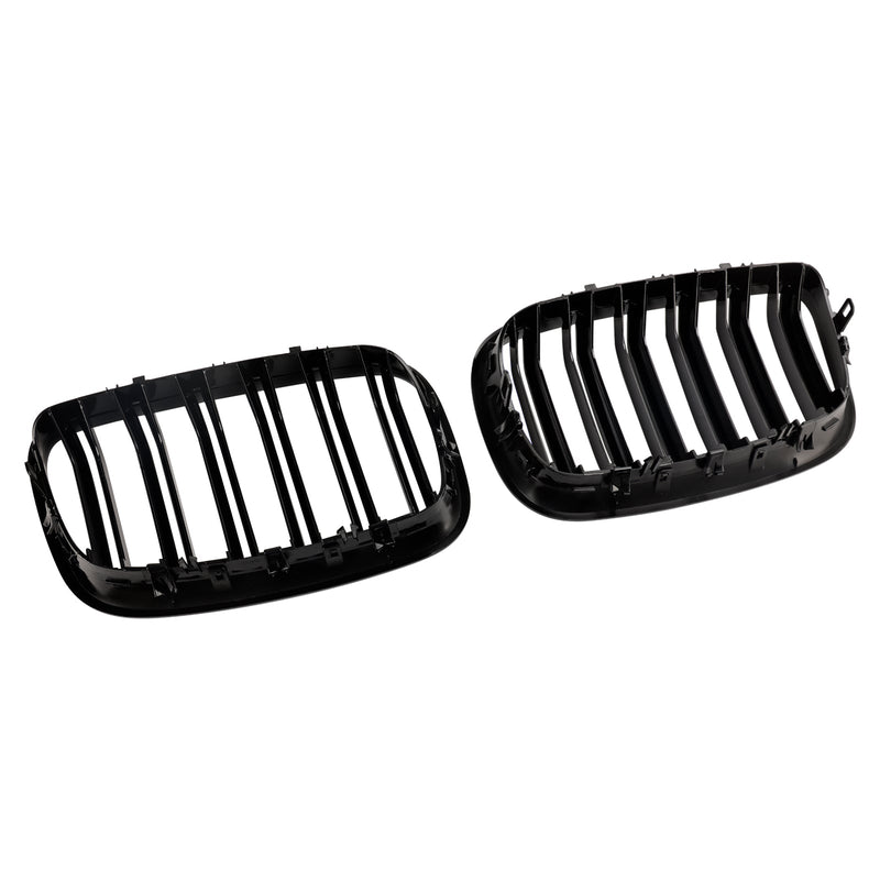 BMW X6 M (E71) 2009-2014 Främre stötfångare Njurgaller Grill Glans Svart