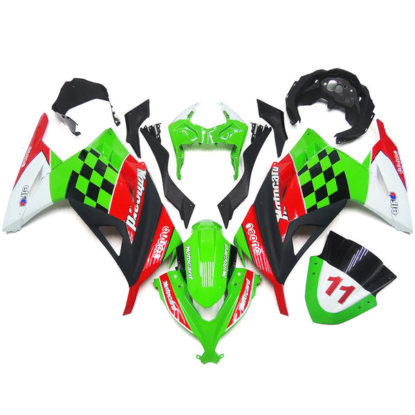 Amotopart Verkleidungsset für Kawasaki EX300/Ninja300 2013–2017, Karosserie, Kunststoff, ABS