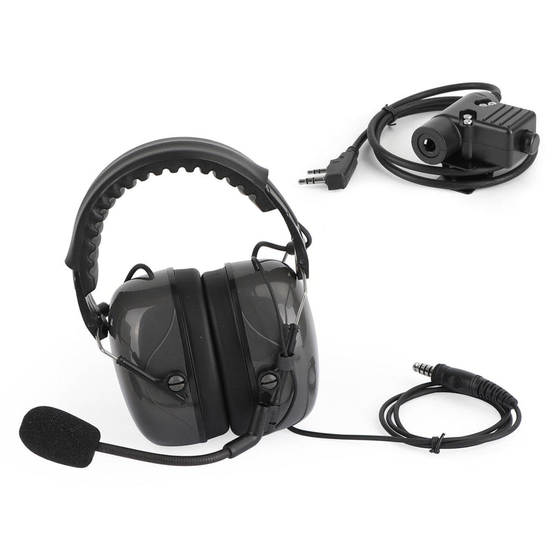 Justerbart brusreducerande headset passar Kenwood BaoFeng TK3107 TK3207