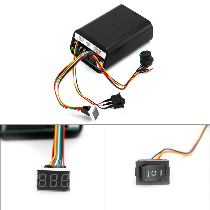 DC10-55V 40A Silnik PWM Bezstopniowy sterownik zmienny CW CCW Przełącznik odwracalny