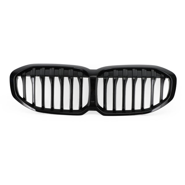 Ersatz-Kühlergrill für Fronthaube, schwarz, glänzend, passend für BMW F40 1er-Serie 2019–2021 Generic