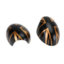 2 capas de espelho com bandeira Union Jack UK para MINI Cooper R55 R56 R57 preto/dourado