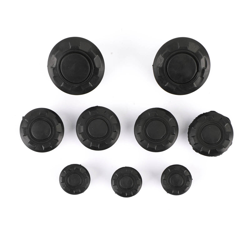 9 tapones de tubo de cubierta de marco lateral para BMW R1200GS R1250GS ADV 2014-2019