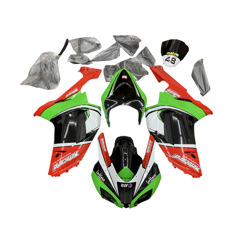 Kit de carenagem Amotopart Kawasaki ZX6R 636 2007-2008 corpo plástico ABS