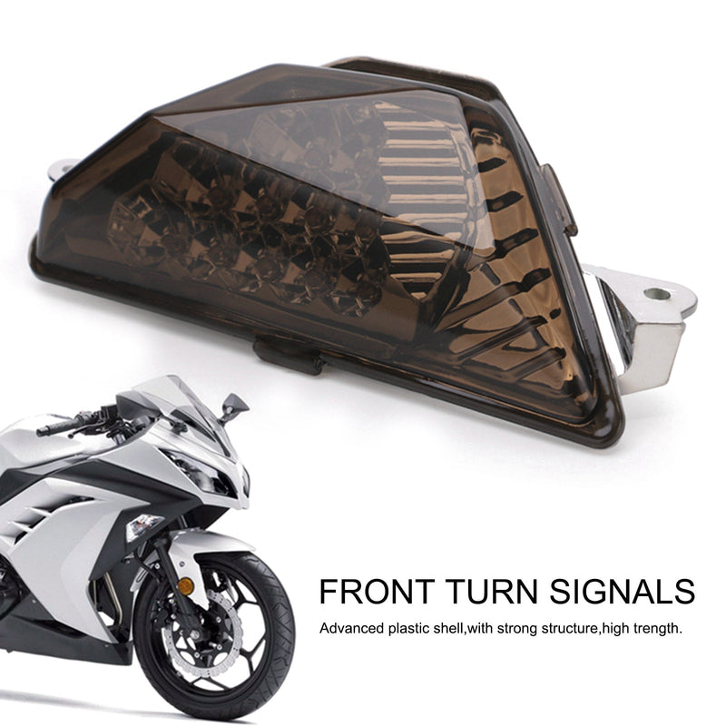 Lâmpada de pisca LED frontal para motocicleta para KAWASAKI NINJA 250 300 2013-2016 genérico