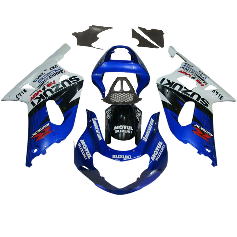 Amotopart Suzuki GSXR1000 2000-2002 K1 K2 kåpa Set Body Plast ABS