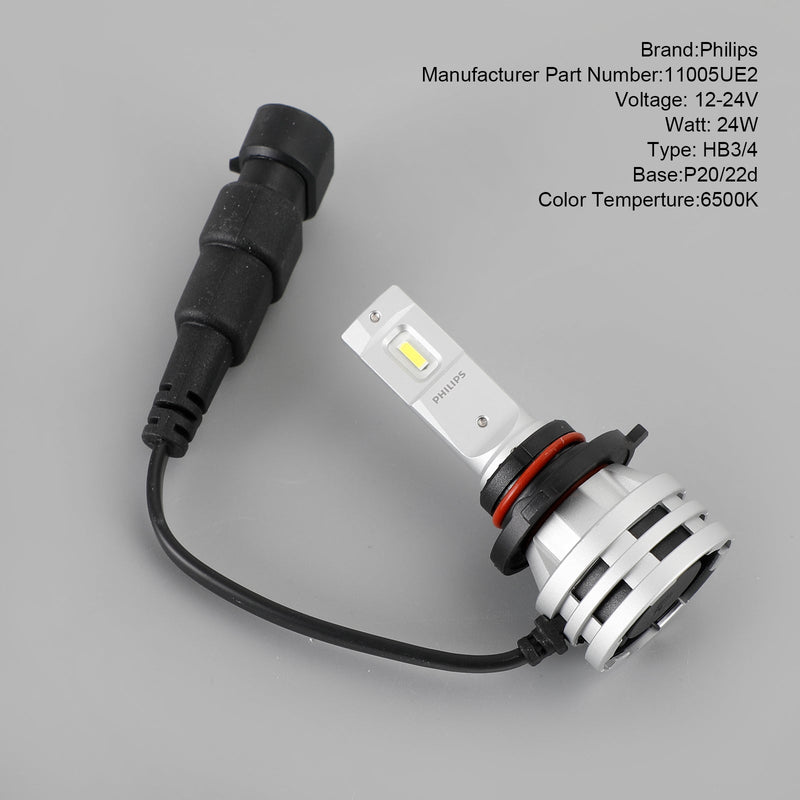 Für Philips 11005UE2X2 Ultinon Essential G2 LED-Scheinwerfer HB3/4 24W 6500K